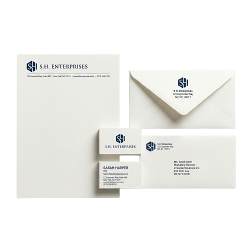 Letterhead, visiting card & envelope printing